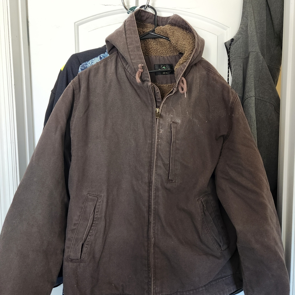 Brown Hooded Men's Jacket